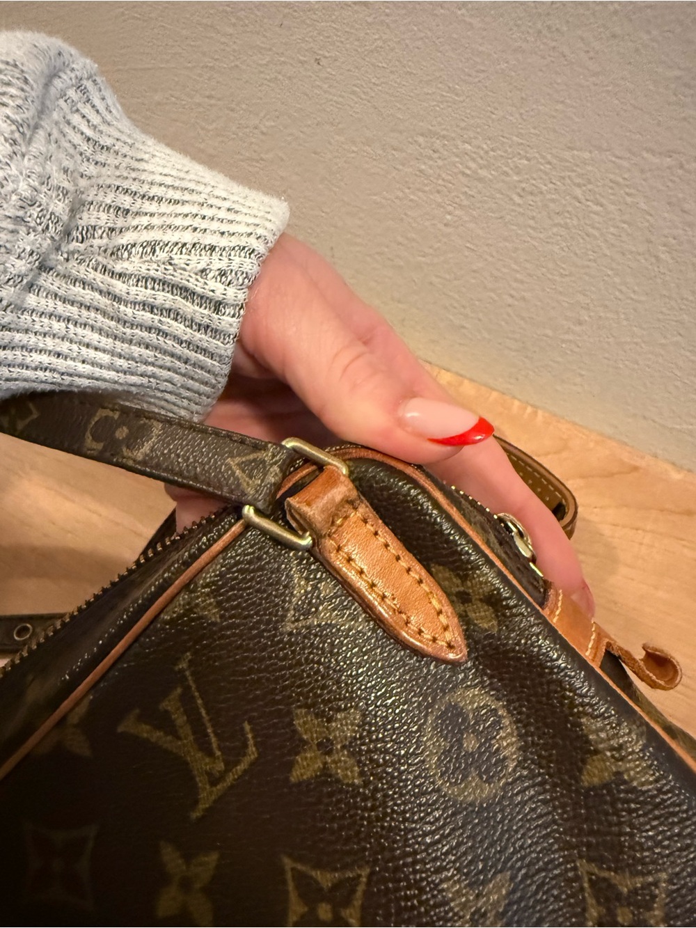 Authentic Louis Vuitton Monogram Pochette Marly Bandouliere Crossbody Bag - Picture 9 of 15